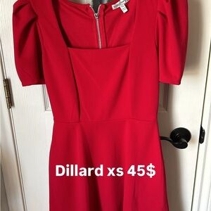 Vibrant Red Mini Dress